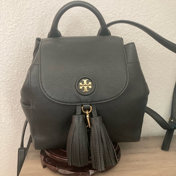 Tory Burch Whipstitch Logo Mini Backpack B… - Picture 1 of 11